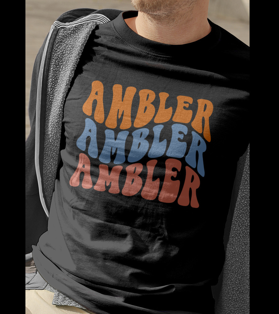 Ambler Ambler Ambler Retro Wavy T-Shirt