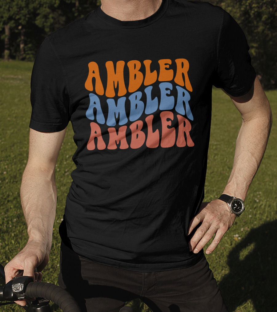 Ambler Ambler Ambler Retro Wavy T-Shirt