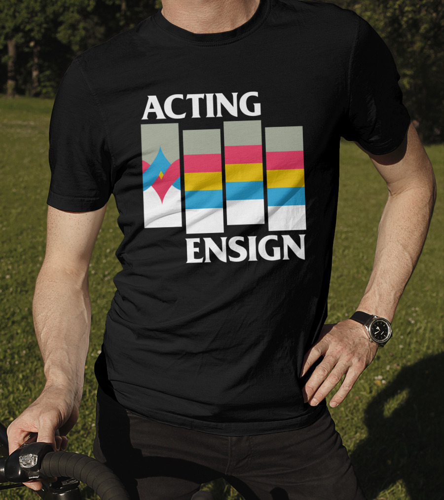 Acting Ensign 80s Retro Color Bars T-Shirt