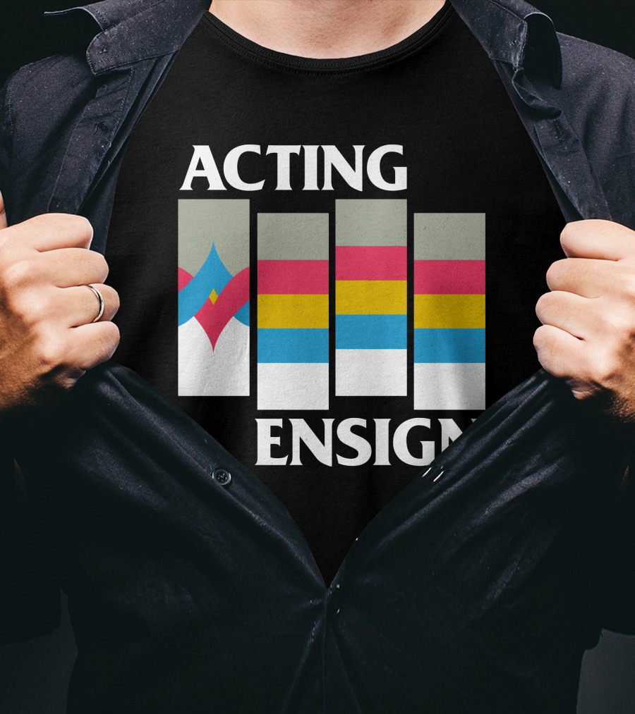 Acting Ensign 80s Retro Color Bars T-Shirt