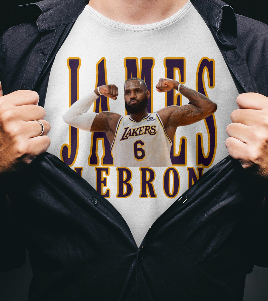 LeBron James 6 Lakers NBA T-Shirt