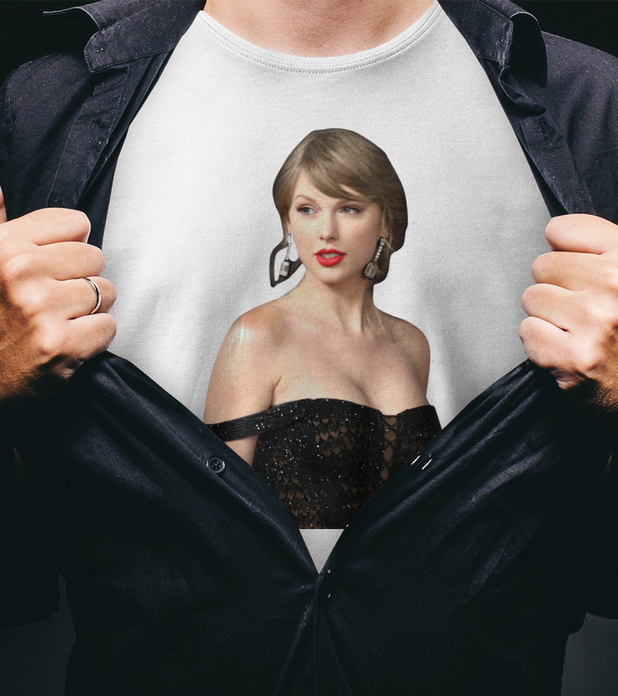 Taylor Swift Black Dress Elegant Look T-Shirt