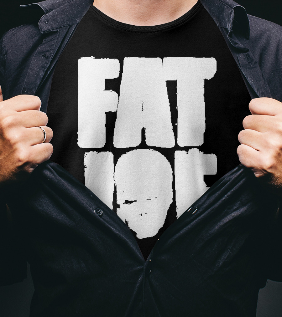 Fat Joe Face Inside Bold White Letters T-Shirt