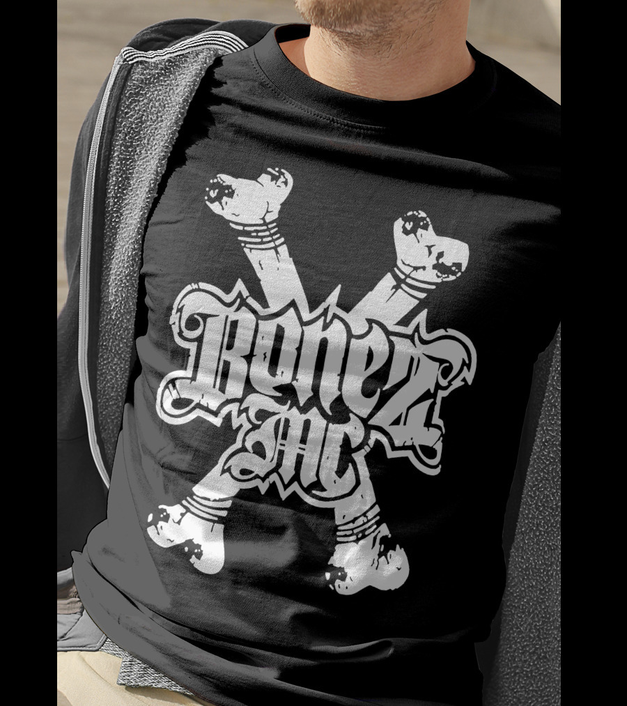 BonezMC Germany Rapper Crossed Bones T-Shirt