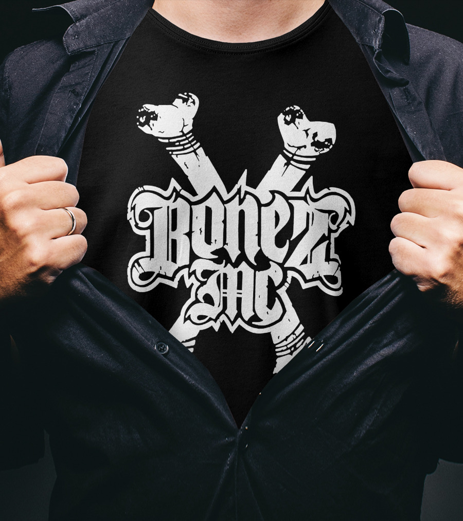 BonezMC Germany Rapper Crossed Bones T-Shirt