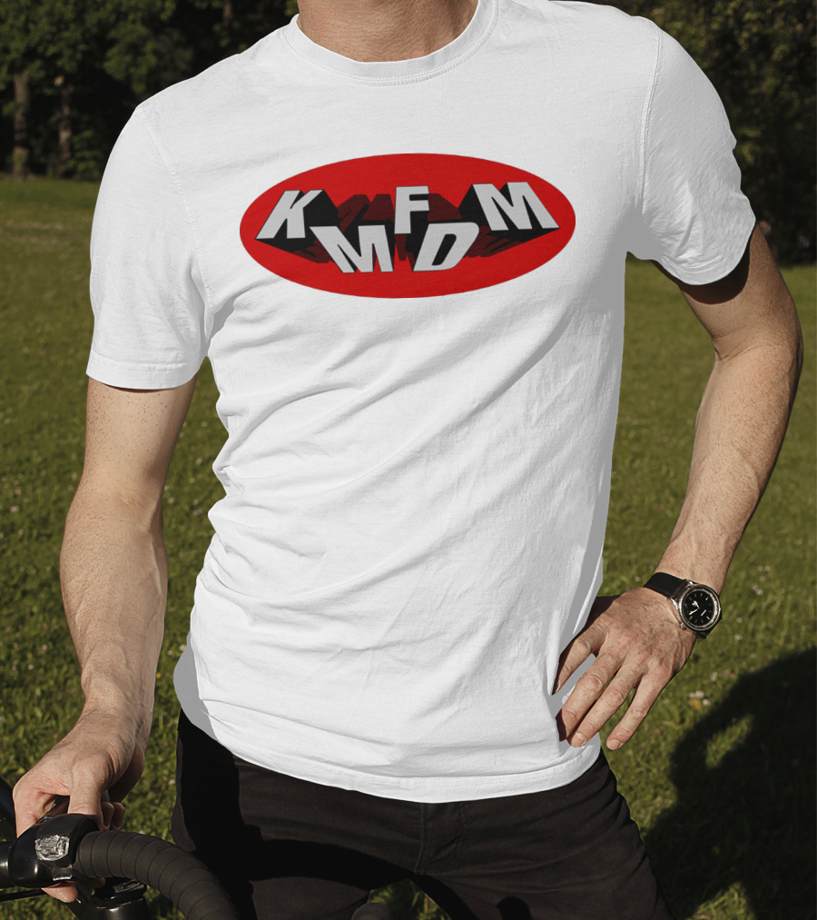 KMFDM Band Logo Oval Shadow T-Shirt