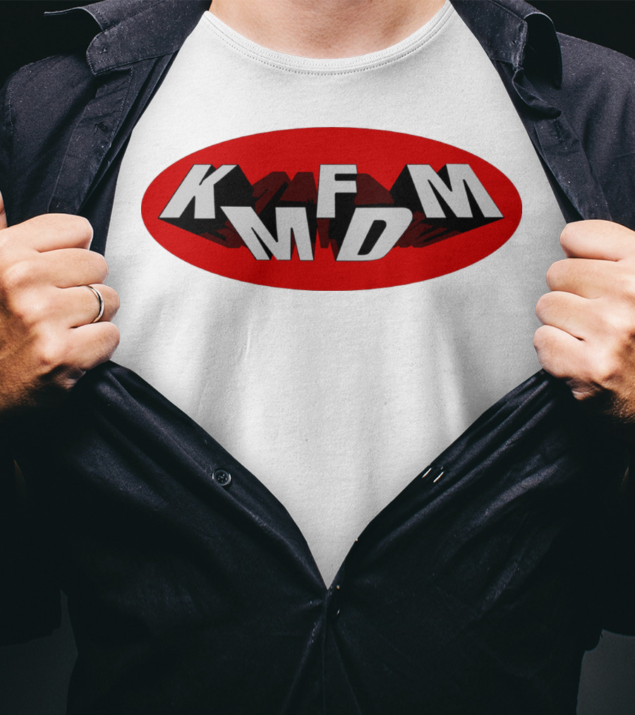 KMFDM Band Logo Oval Shadow T-Shirt