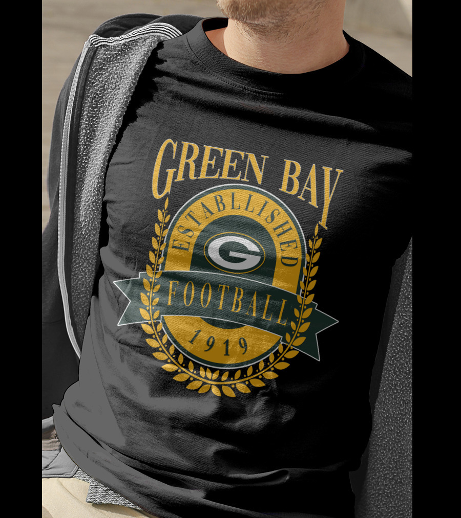 Green Bay Packers Established 1919 Football T-Shirt