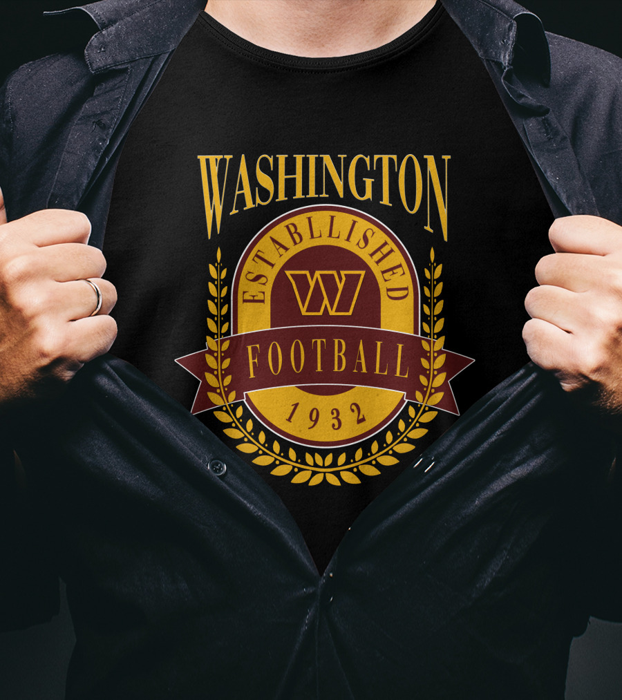 Washington Commanders Established 1932 Football T-Shirt