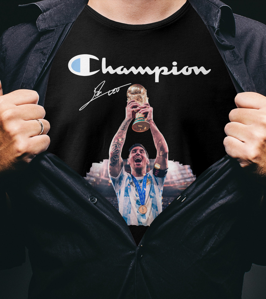 Champion Trophy Celebration Soccer Legend T-Shirt