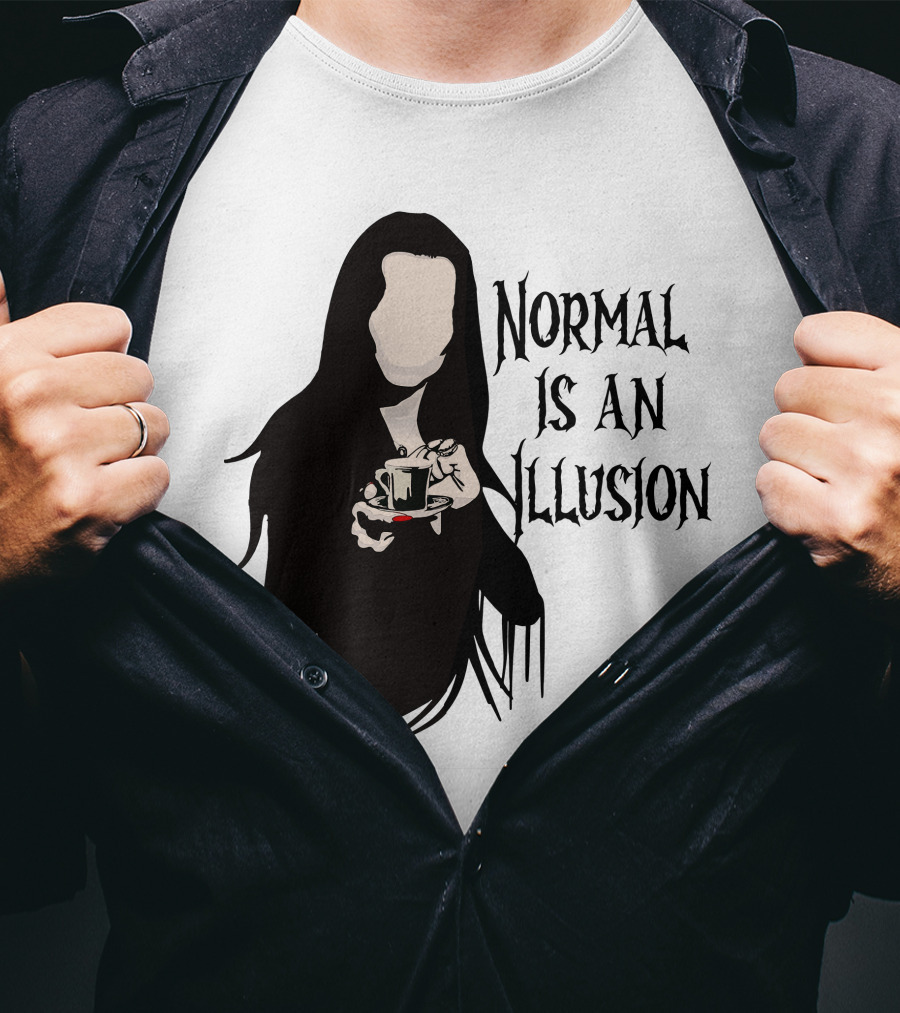 Wednesday Addams Normal Is An Illusion T-Shirt