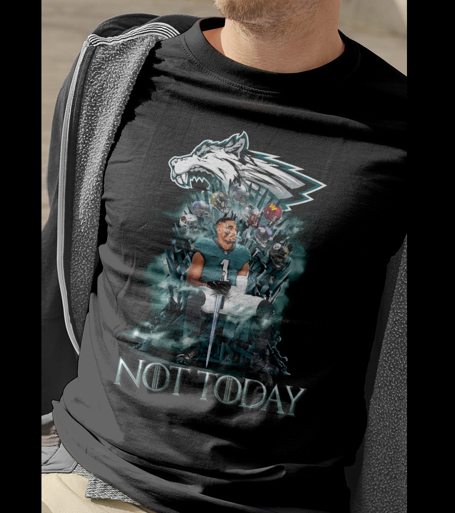 NOT TODAY PHI 33 Game Of Thrones Style Football Thrones T-Shirt