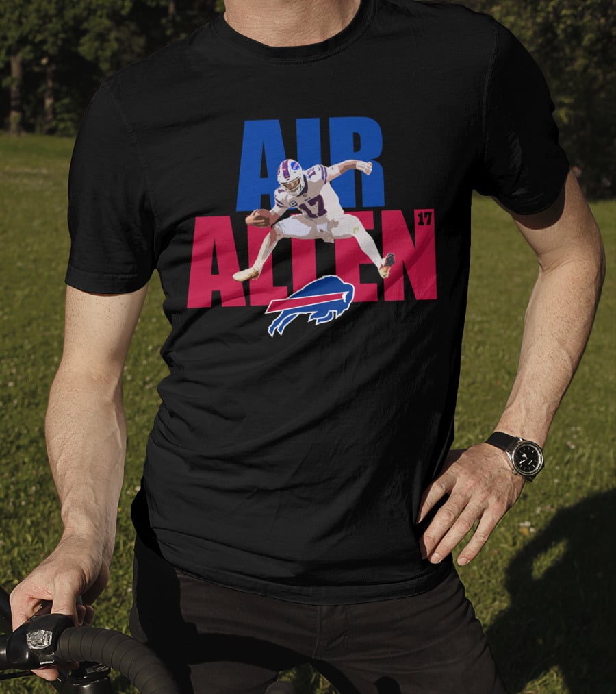 AIR ALLEN 17 Buffalo Bills Quarterback Football T-Shirt