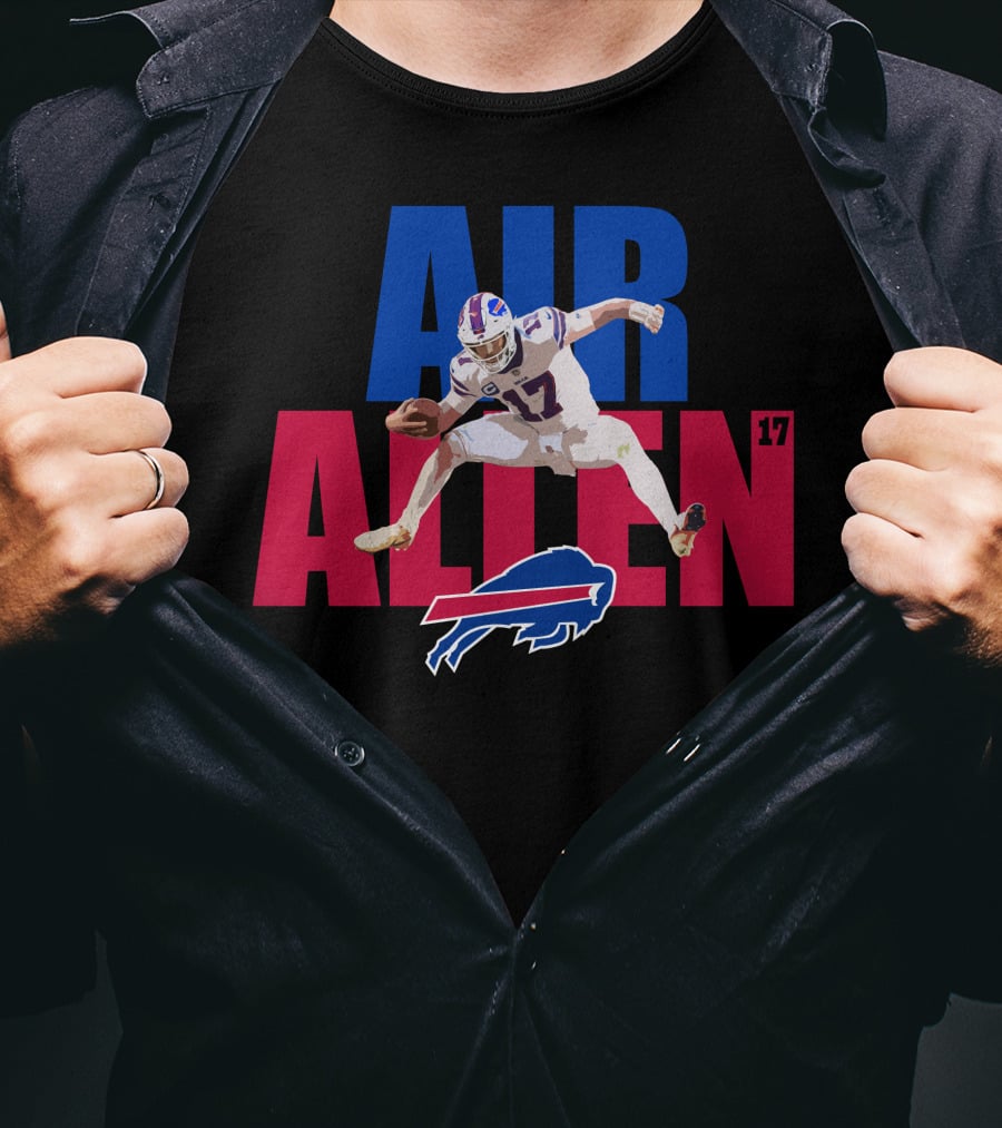 AIR ALLEN 17 Buffalo Bills Quarterback Football T-Shirt