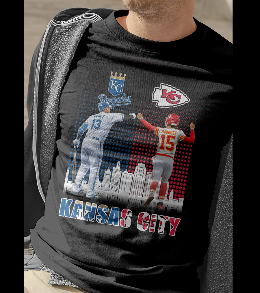 KANSAS CITY PEREZ ROYALS MAHOMES CHIEFS 18 T-Shirt
