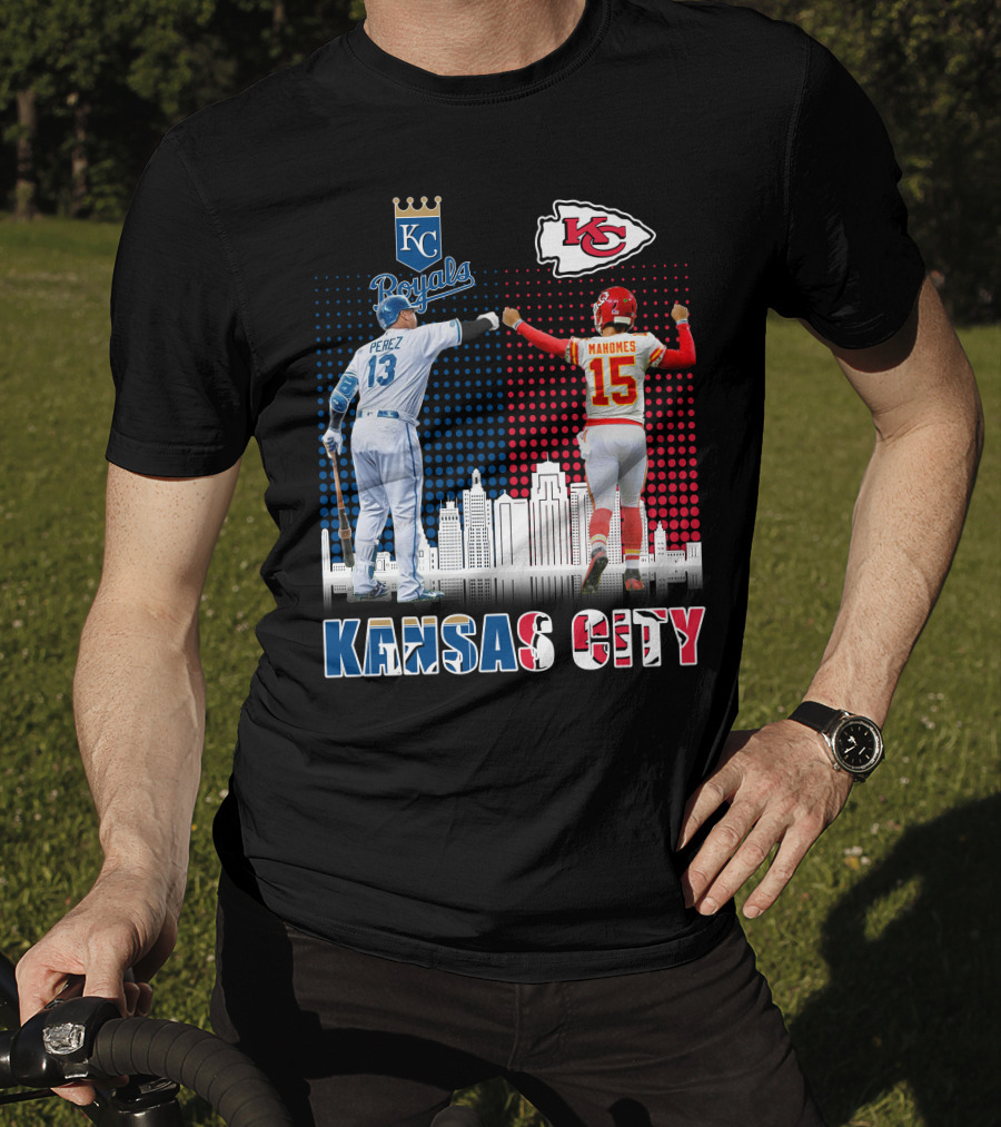 KANSAS CITY PEREZ ROYALS MAHOMES CHIEFS 18 T-Shirt