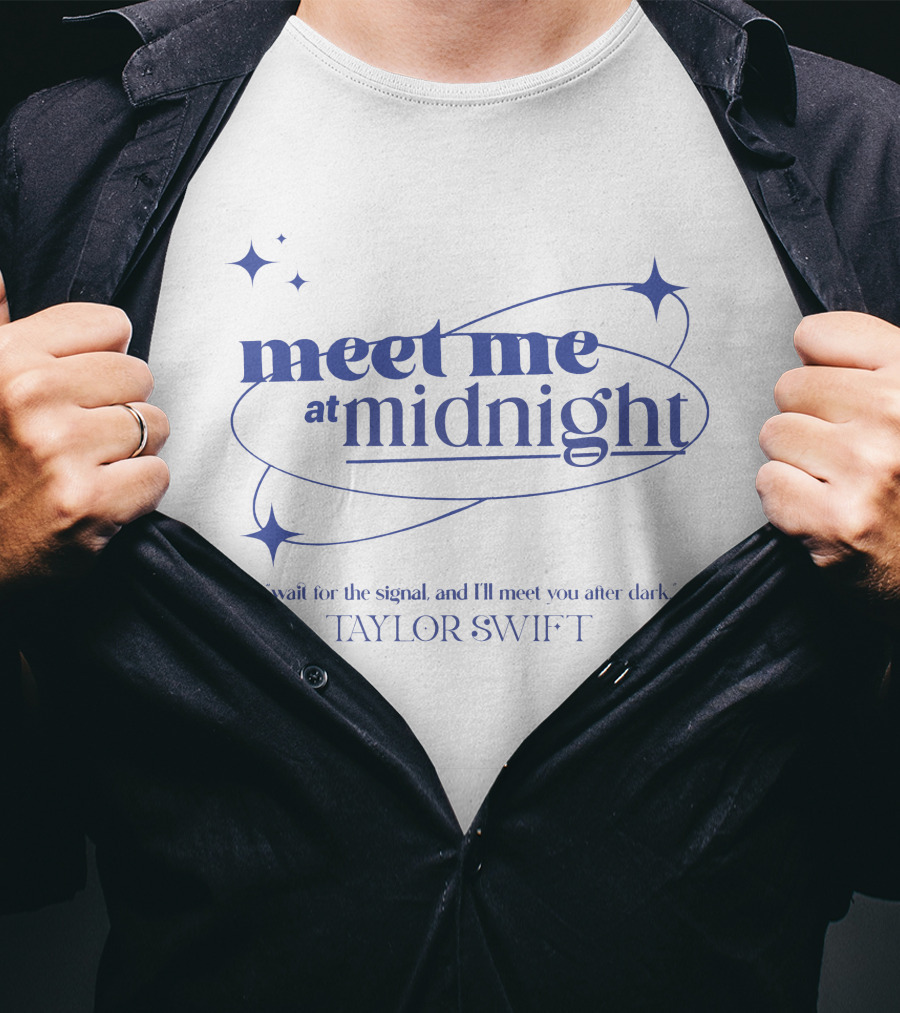 Taylor Swift Meet Me At Midnight Wait For The Signal And I'll Meet You After Dark T-Shirt