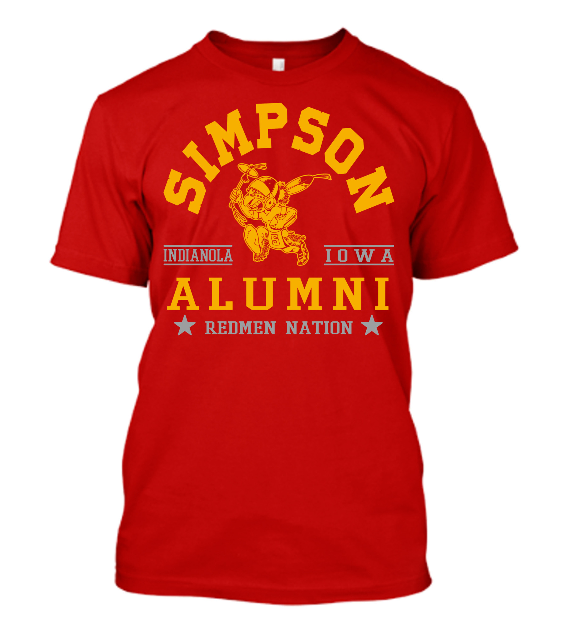 Simpson College Alumni Redmen Nation Indianola Iowa T-Shirt