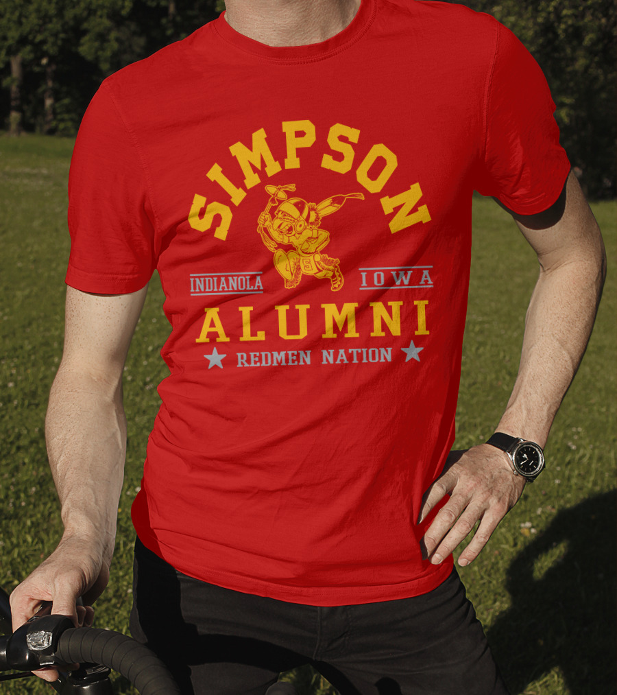 Simpson College Alumni Redmen Nation Indianola Iowa T-Shirt
