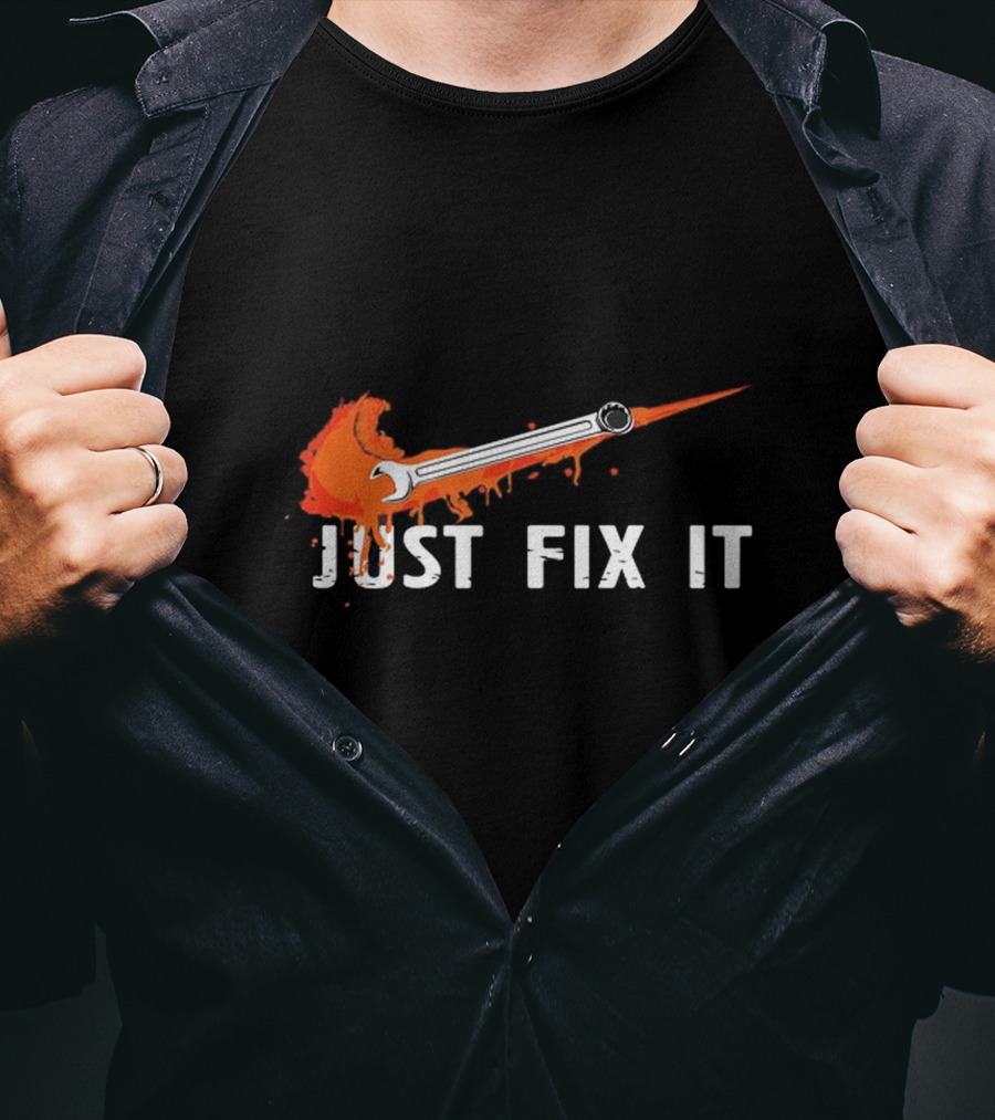 JUST FIX IT Wrench Splash T-Shirt