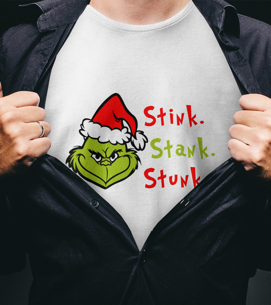 Stink Stank Stunk Xmas Party Grinch Christmas Movie T-Shirt