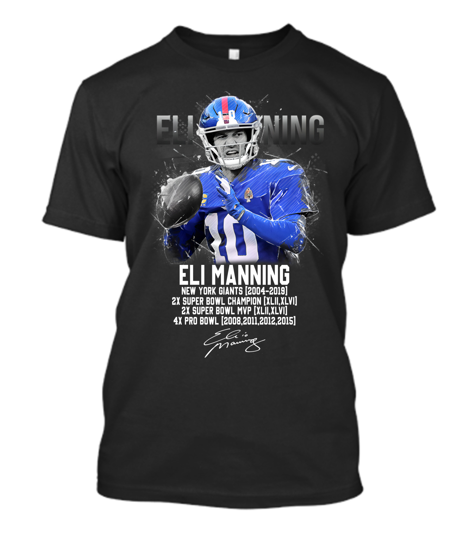 Eli Manning New York Giants Football Legend T-Shirt