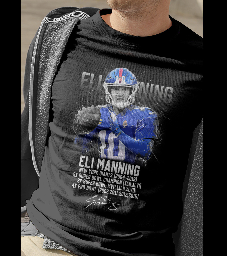 Eli Manning New York Giants Football Legend T-Shirt