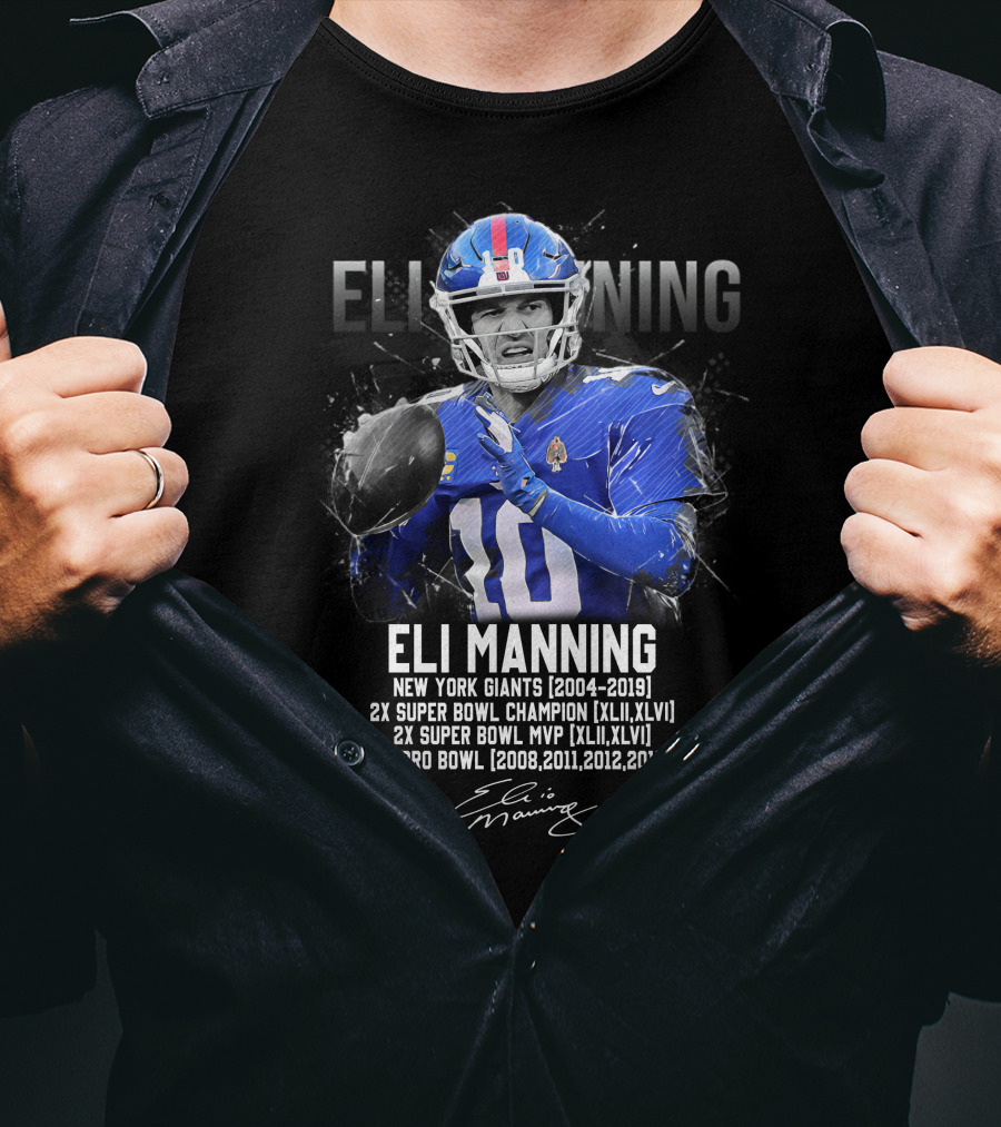 Eli Manning New York Giants Football Legend T-Shirt