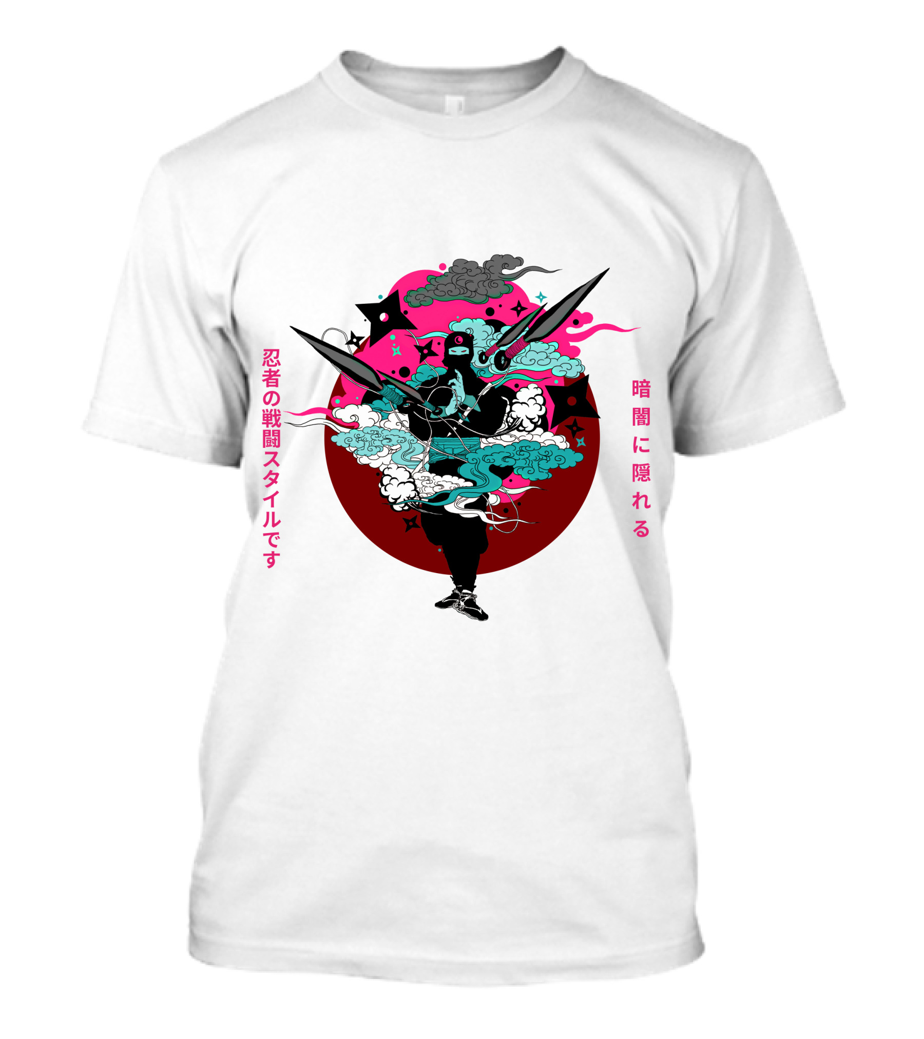 Ninja Japan Hidden In The Dark Combat T-Shirt