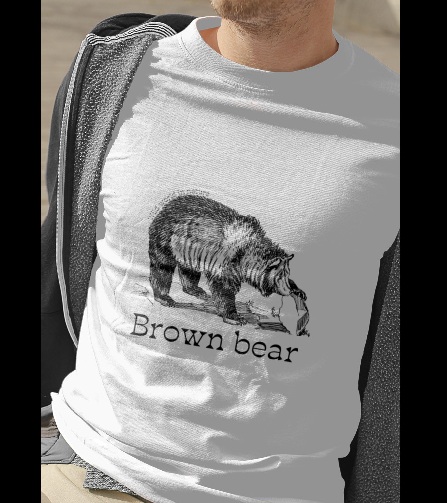Wild World In Nature Brown Bear T-Shirt