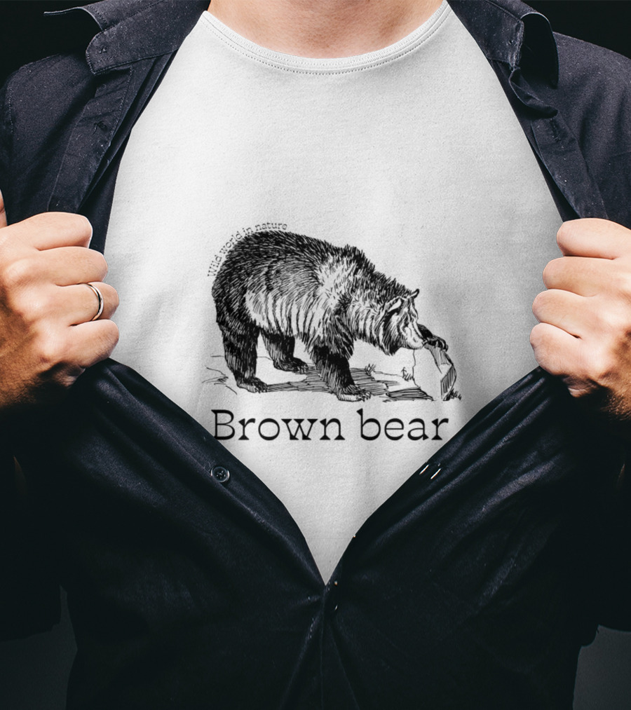Wild World In Nature Brown Bear T-Shirt