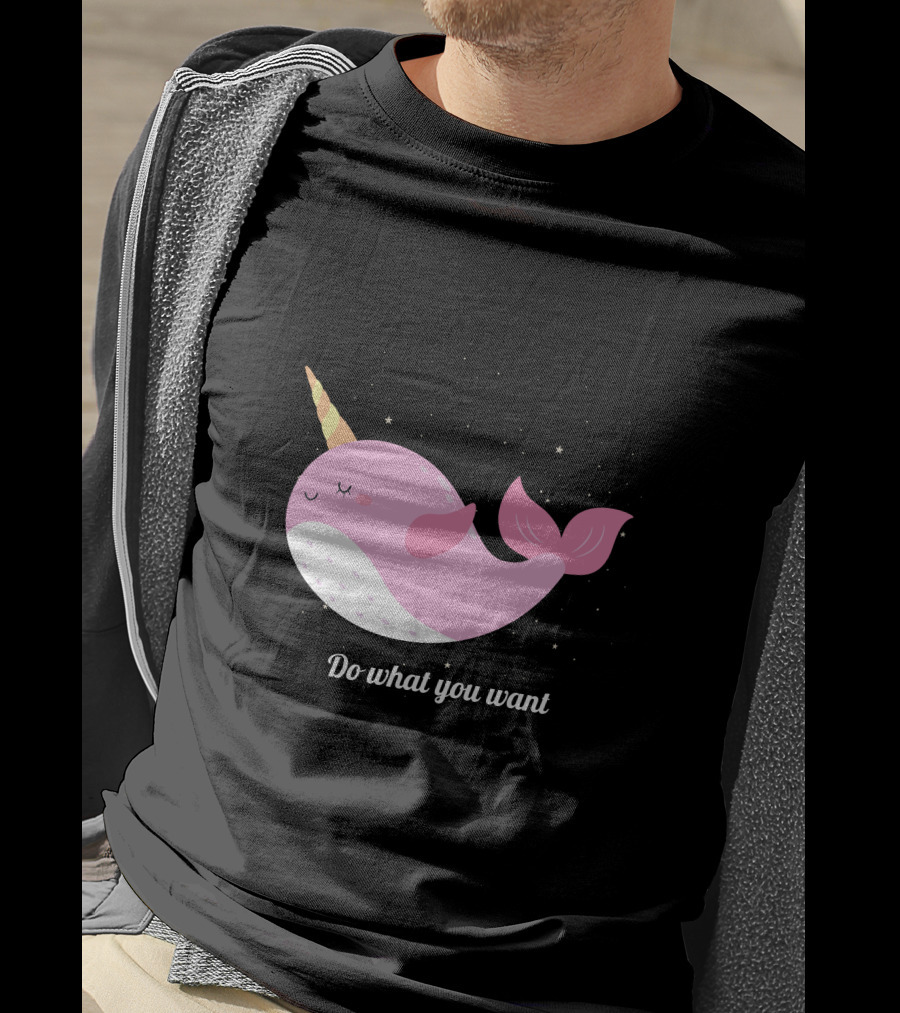 Do What You Want Narwhal Stars T-Shirt