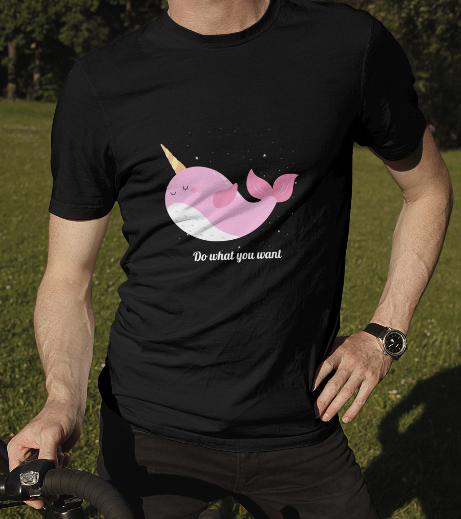 Do What You Want Narwhal Stars T-Shirt