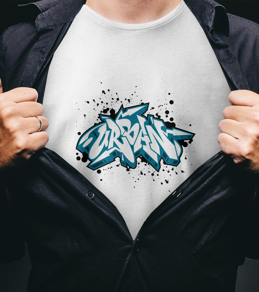Urban Rebellious Personality Graffiti T-Shirt