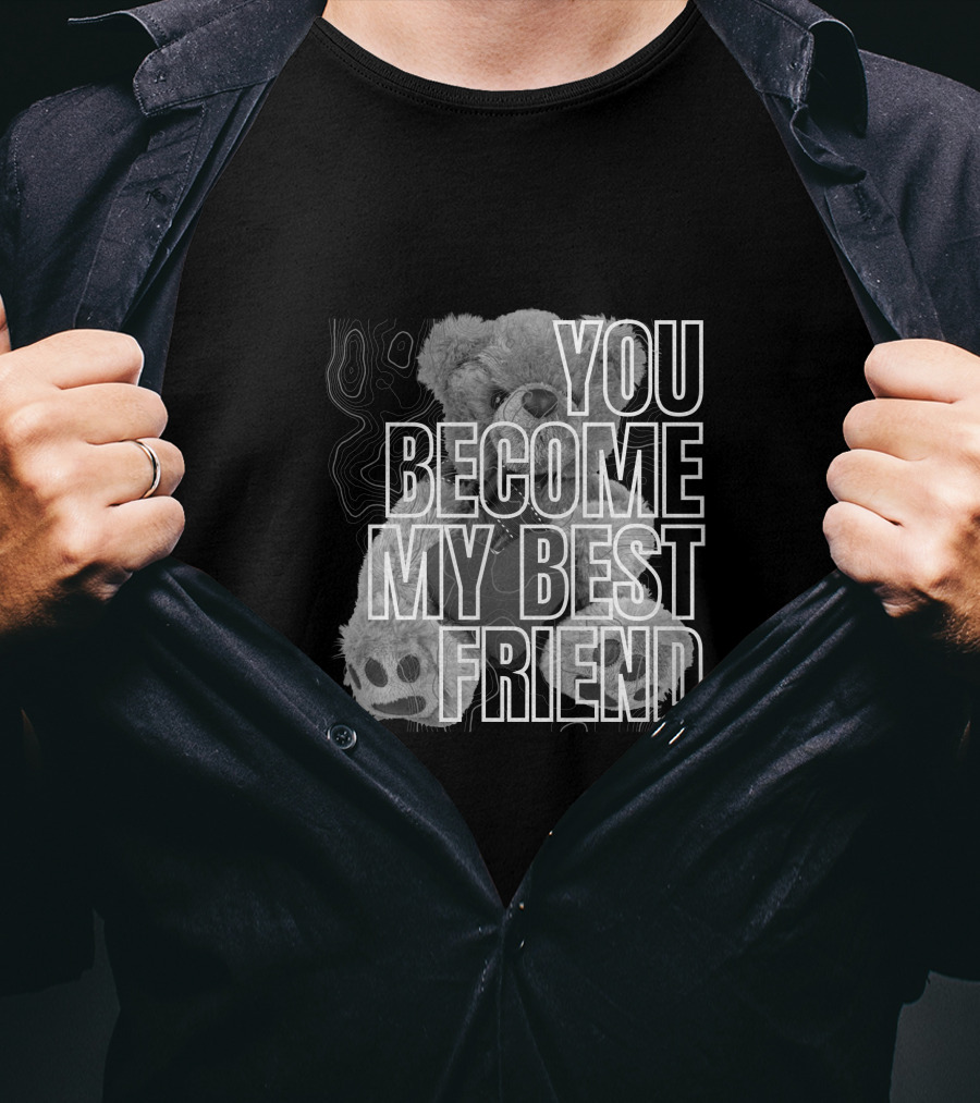 You Become My Best Friend Bear Paw Print T-Shirt