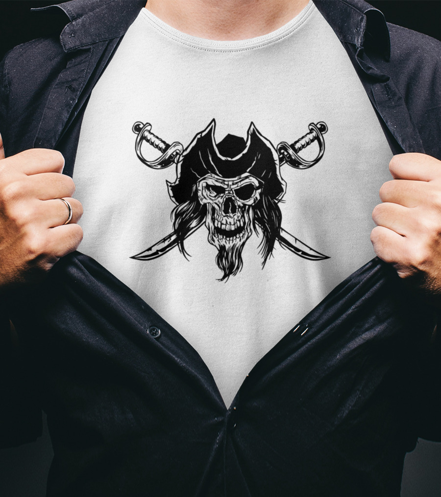 Pirate Skull With Crossed Swords T-Shirt