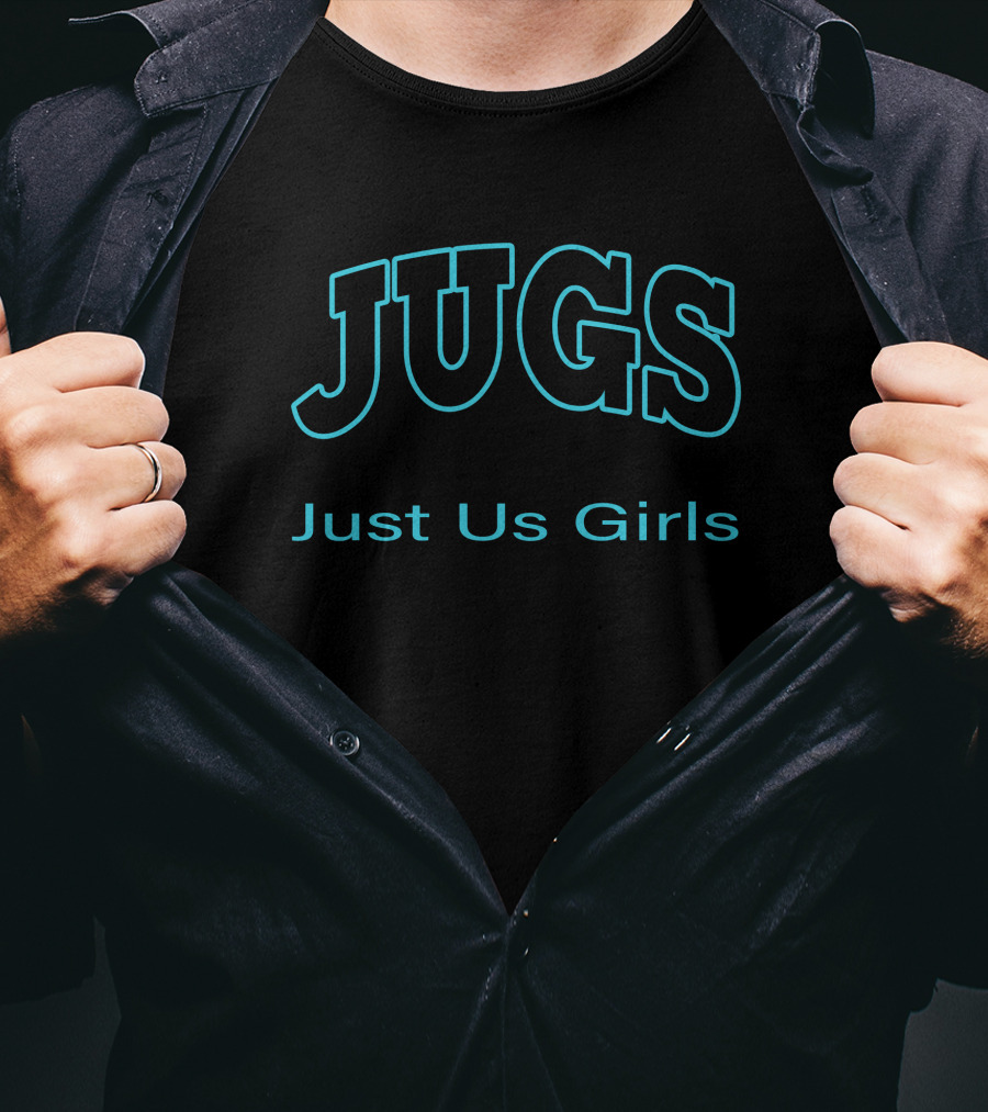 JUGS Just Us Girls Bold Lettering T-Shirt