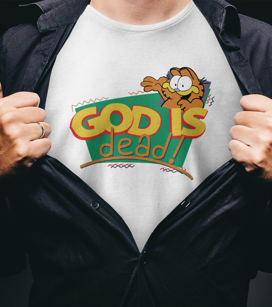 God Is Dead Garfield T-Shirt