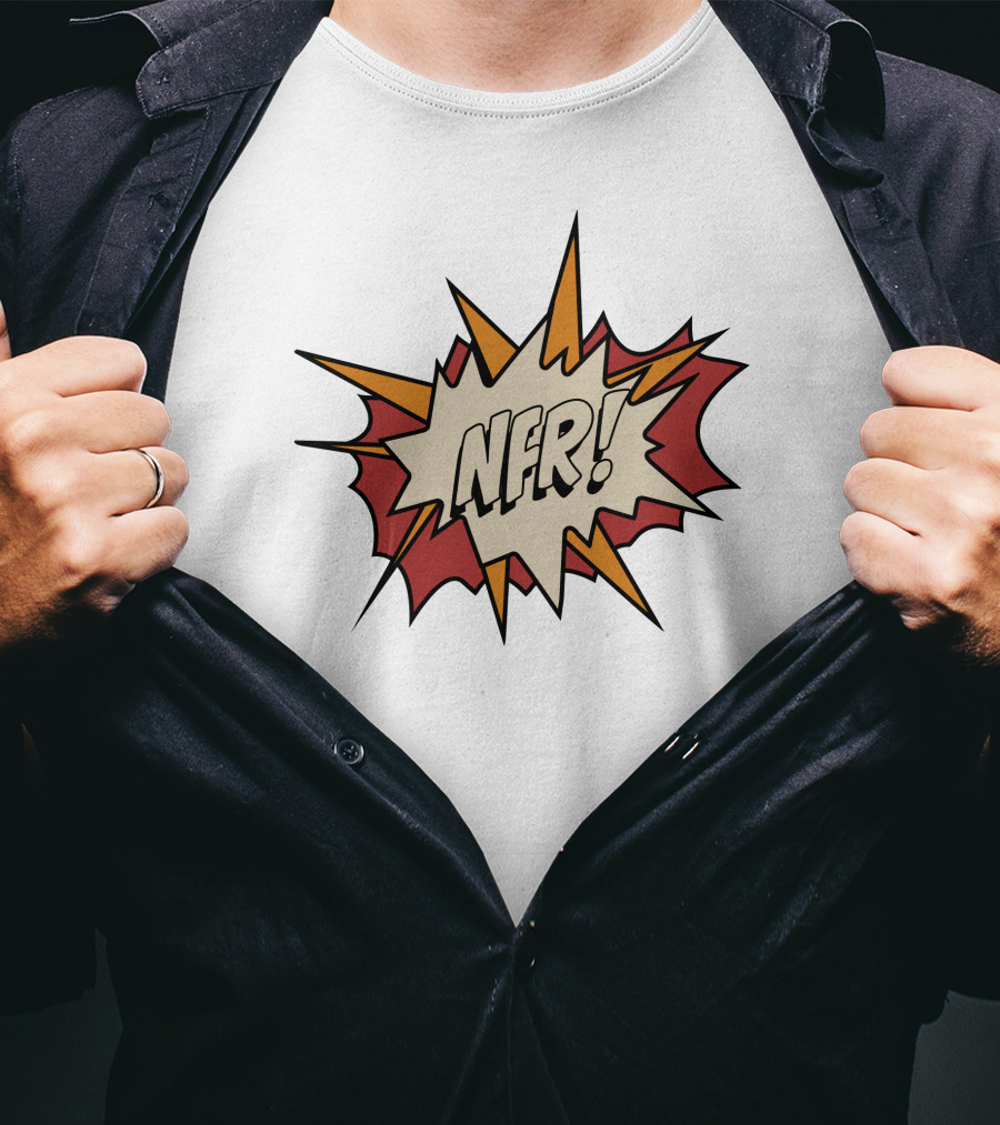 NFR Comic Book Style Explosive Burst T-Shirt