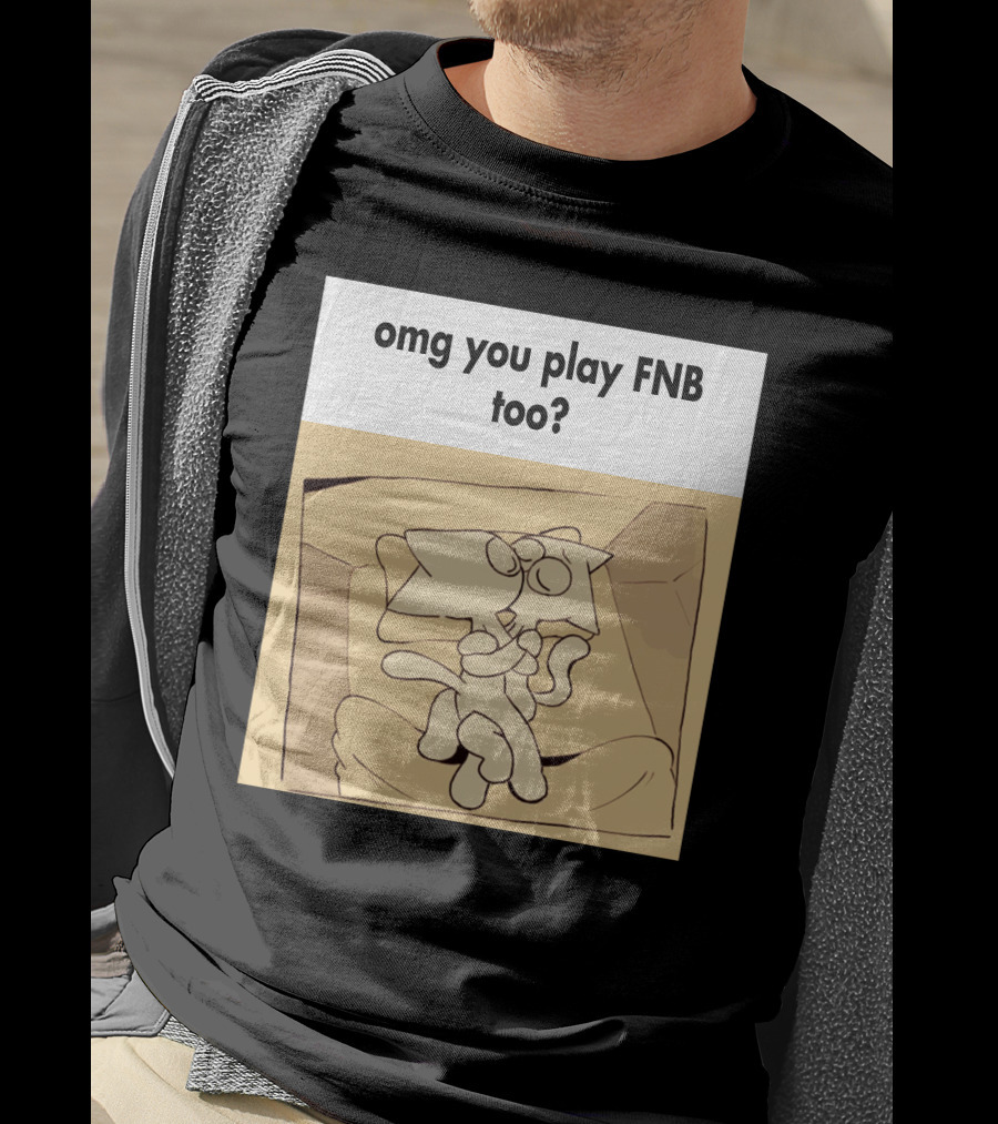 Omg You Play FNB Too Kissing Cartoon Characters In Box T-Shirt