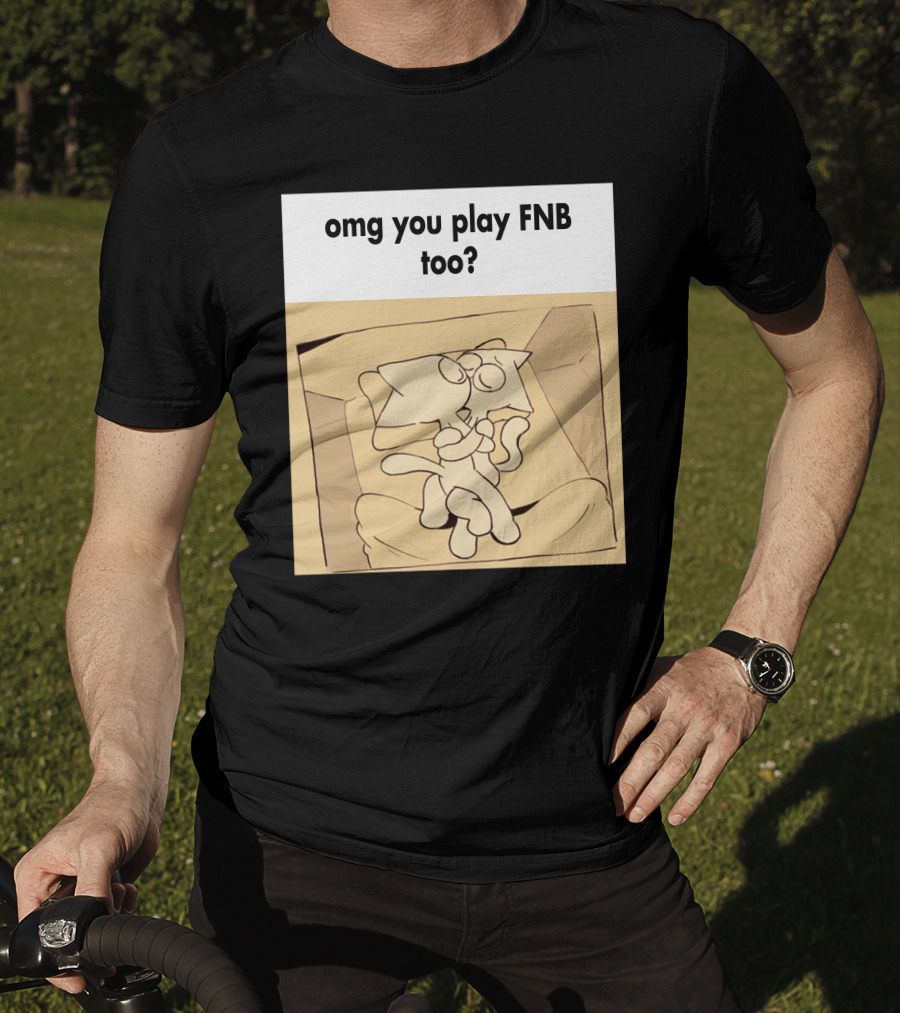 Omg You Play FNB Too Kissing Cartoon Characters In Box T-Shirt