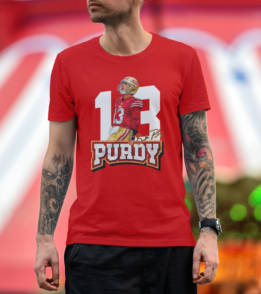 13 Brock Purdy Football Jersey San Francisco Player T-Shirt