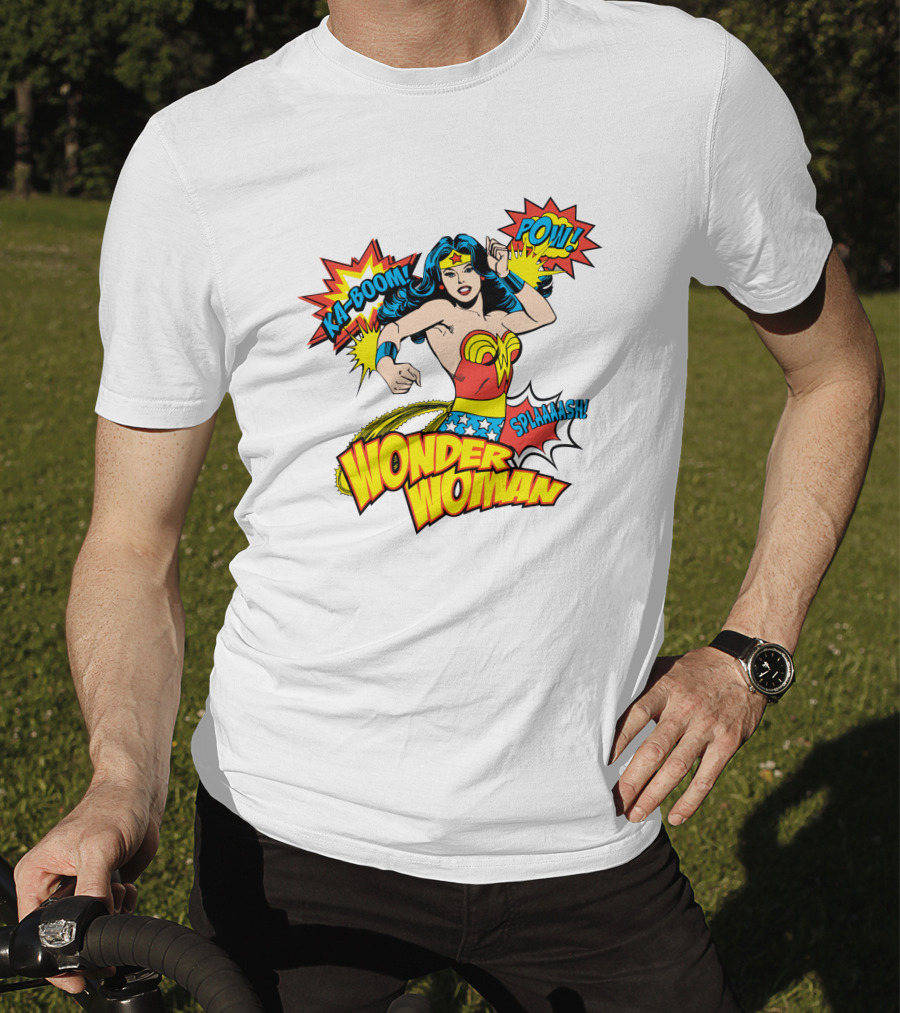 Wonder Woman DC Comics Ka-Boom Pow Splaash T-Shirt