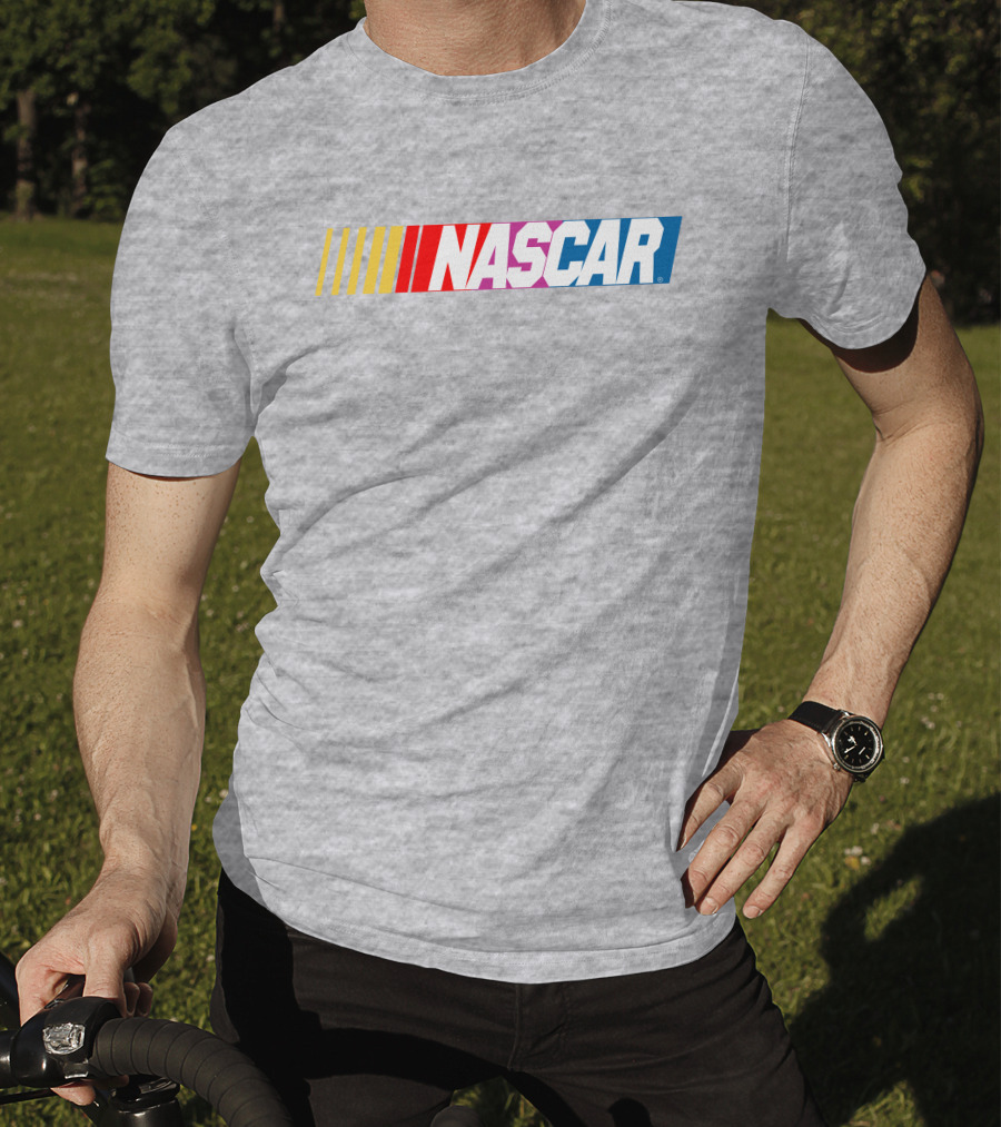 NASCAR Racing Logo With Gradient Bars T-Shirt