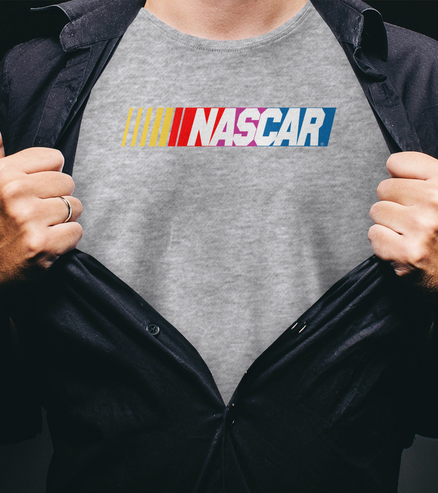 NASCAR Racing Logo With Gradient Bars T-Shirt
