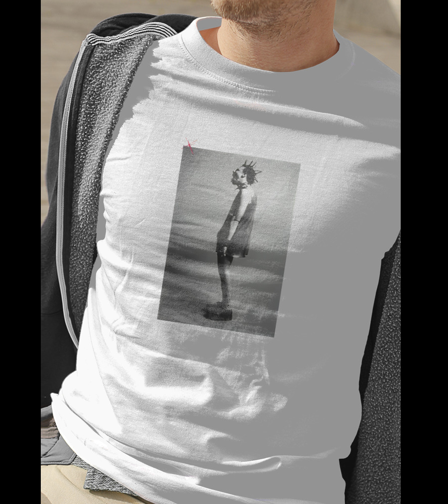 Yb Weird Edgy Black And White Punk Aesthetic T-Shirt