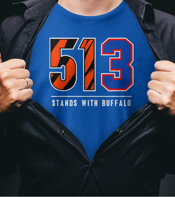 513 Cincinnati Stands With Buffalo 3 New T-Shirt
