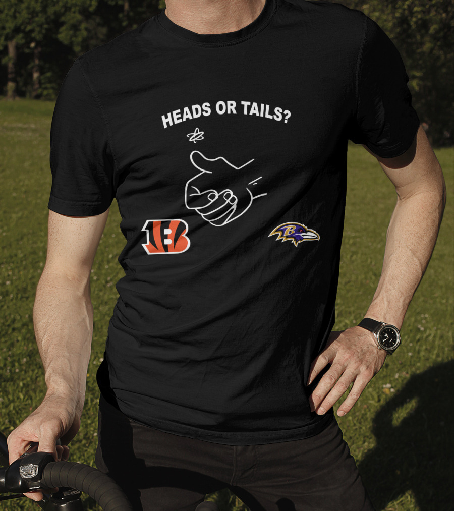 Heads Or Tails Bengals Ravens Showdown T-Shirt