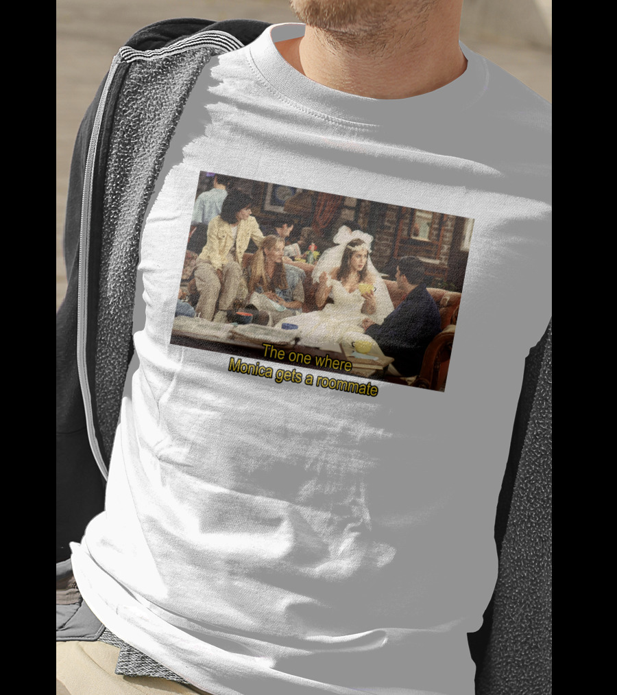 Friends The One Where Monica Gets A Roommate Wedding Dress Scene T-Shirt