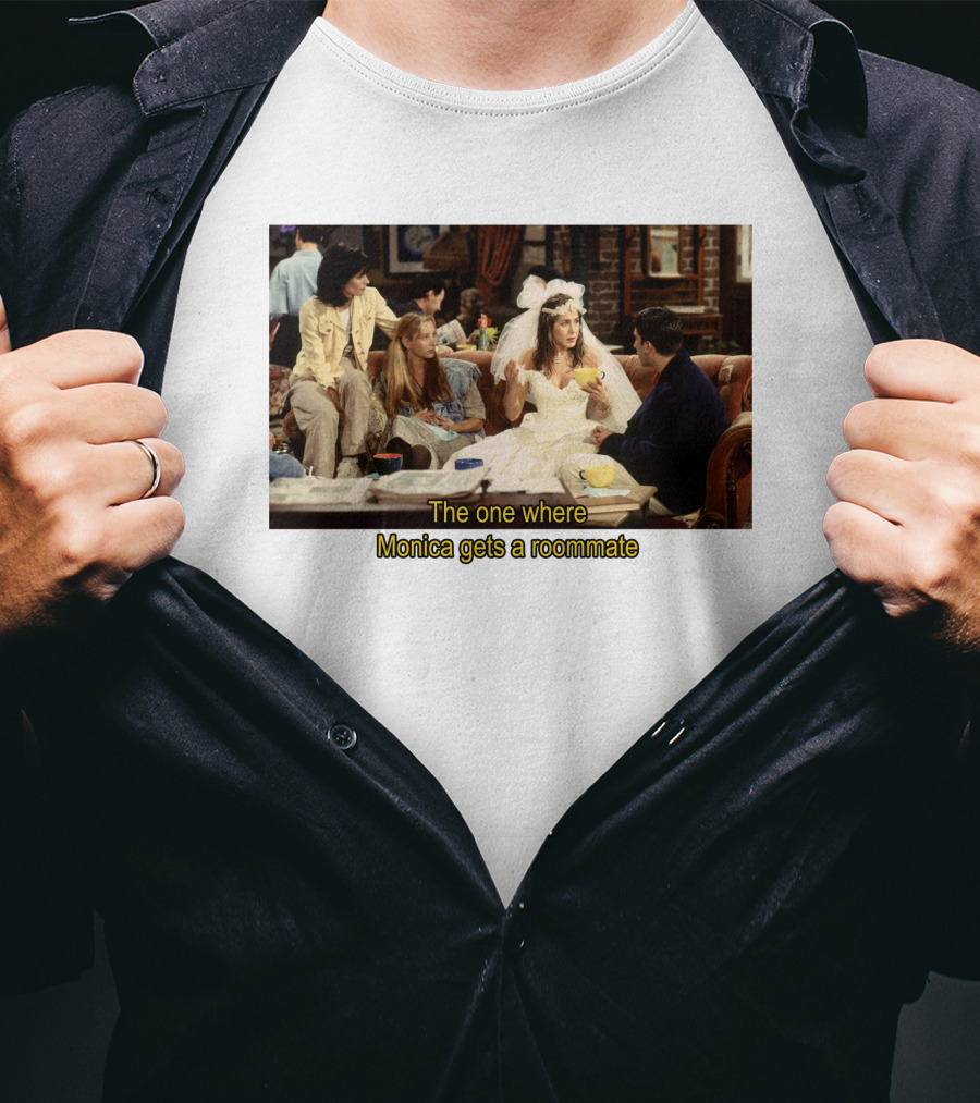 Friends The One Where Monica Gets A Roommate Wedding Dress Scene T-Shirt